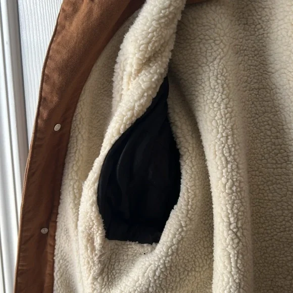 Woolrich Sherpa lined Canvas Trucker Jacket XL - Picture 9 of 13